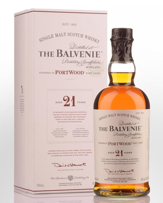 The Balvenie 21 Year Old Portwood Single Malt Scotch Whisky 700mL
