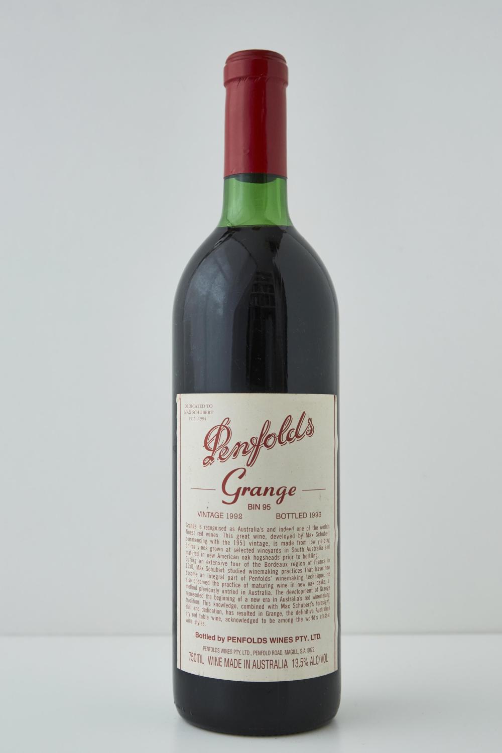 1992 Penfolds Bin 95 Grange Shiraz 750ml