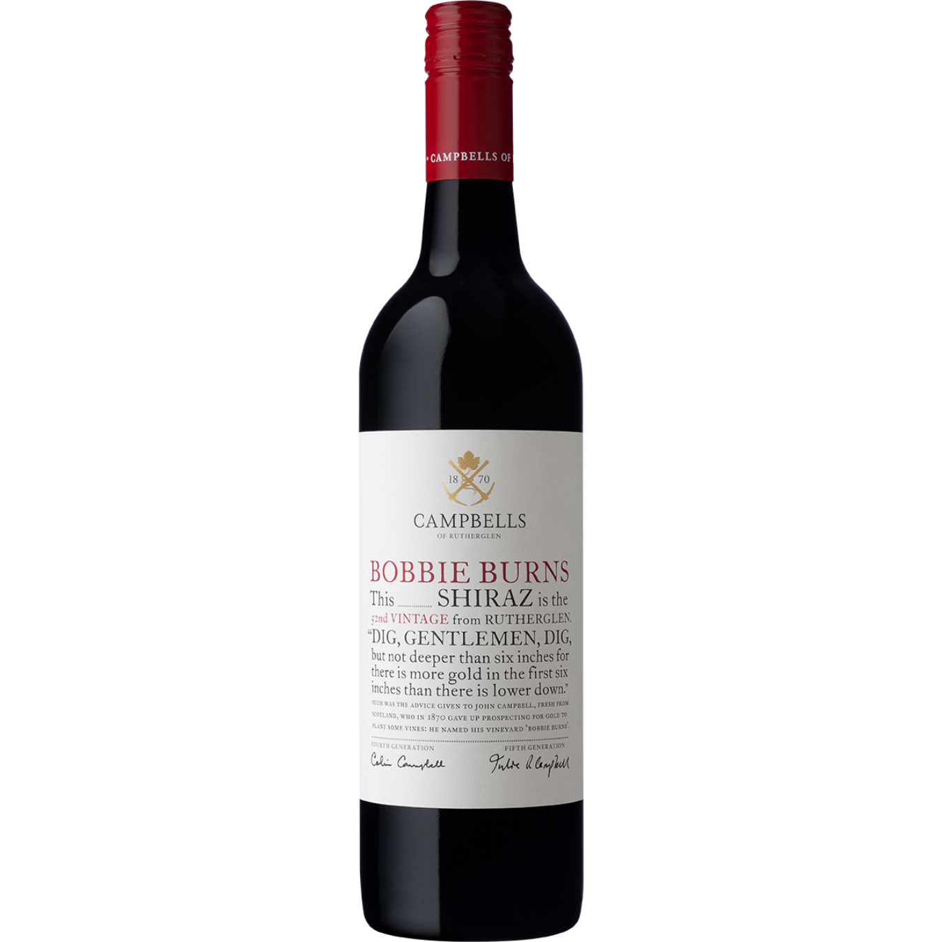 2022 Campbell's Bobbie Burns Shiraz 750ml