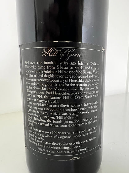 1987 Henschke Hill Of Grace Shiraz 750ml