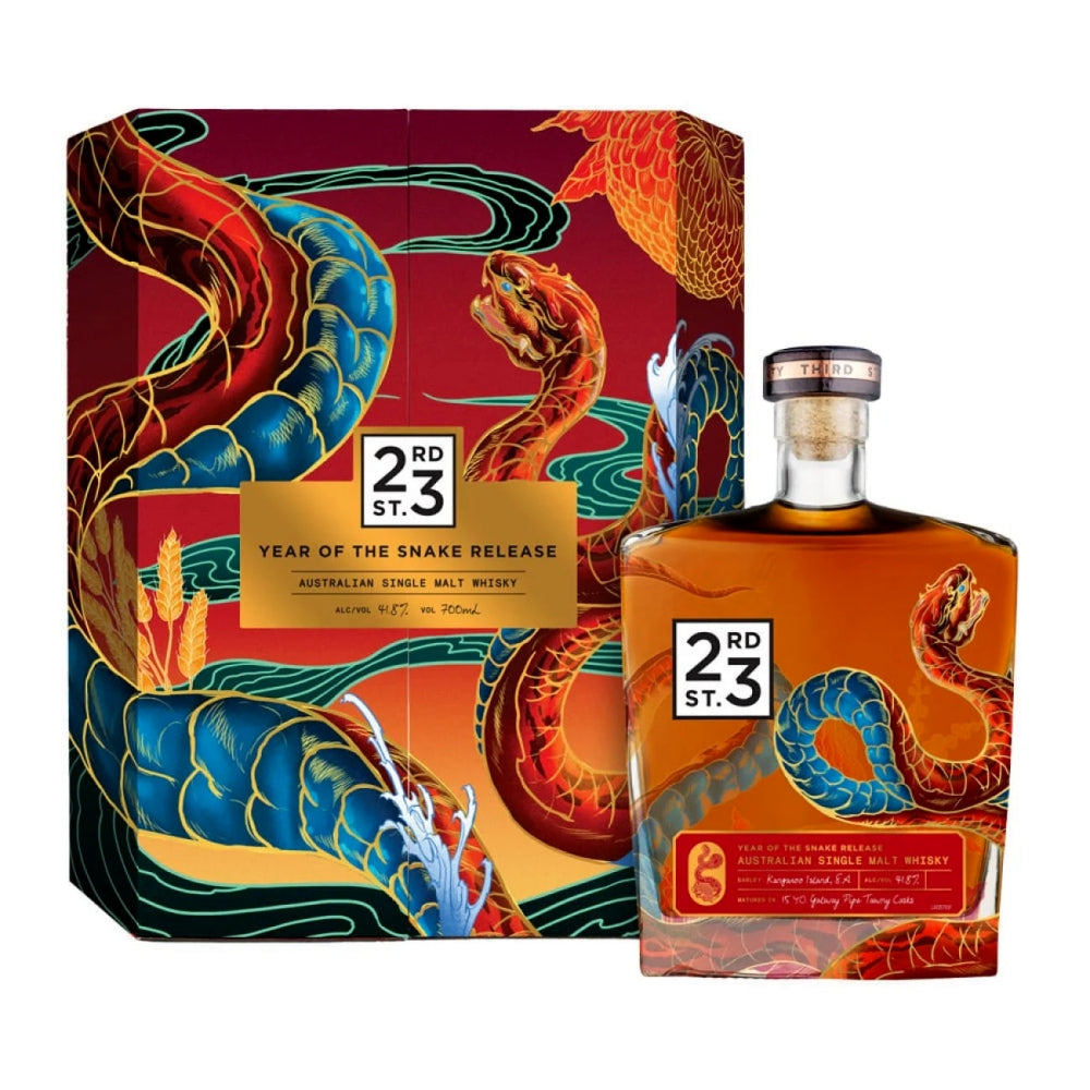 23rd Street Distillery Year Of The Snake, Australian Single Malt Whisky 700mL GIFT BOX