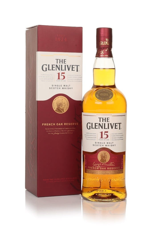The Glenlivet 15 Year Old French Oak Reserve Single Malt Scotch Whisky 700ml Gift Box