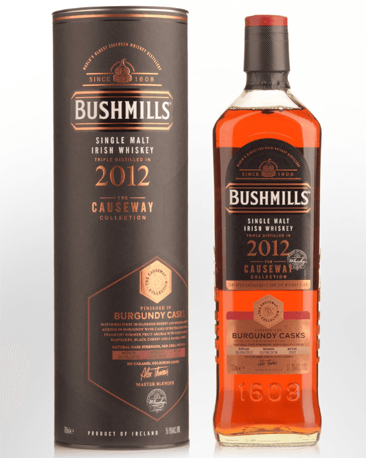 2012 Bushmills 'The Causeway Collection' Burgundy Cask Single Cask Irish Whiskey 700ml