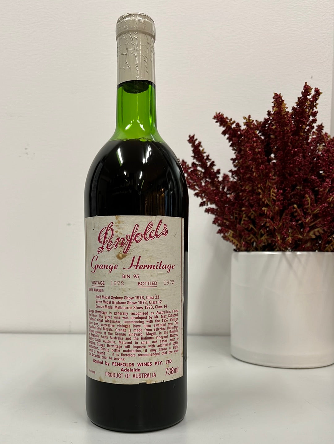 1972 Penfolds Bin 95 Grange Shiraz 750ml