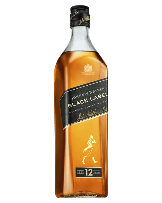 Johnnie Walker Black Label 12 Year Old Blended Scotch Whisky 1L