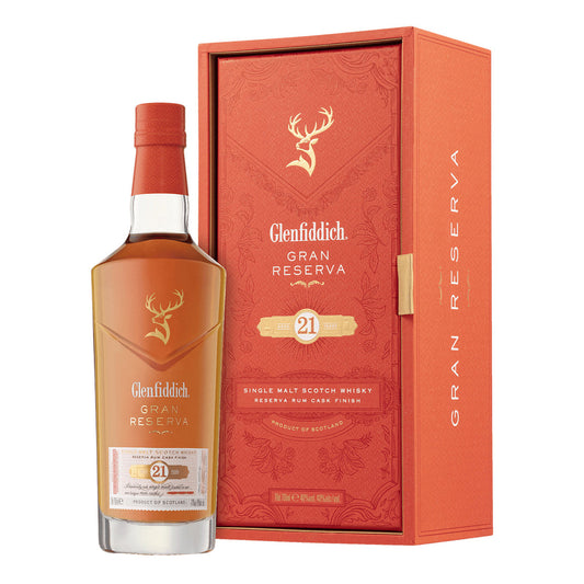 Glenfiddich Gran Reserva 21 Year Old Single Malt Scotch Whisky 700mL
