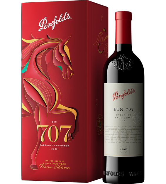 2023 Penfolds Bin 707 Cabernet Sauvignon Lunar New Year 750ml Gift Box