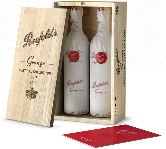 2017/2018 Penfolds Grange Twin Pack wooden Box 750ml/bottle