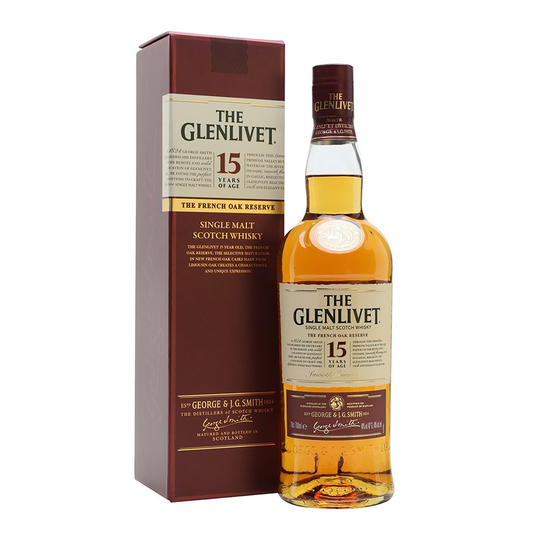 The Glenlivet 15 Year Old Single Malt Scotch Whisky 700mL