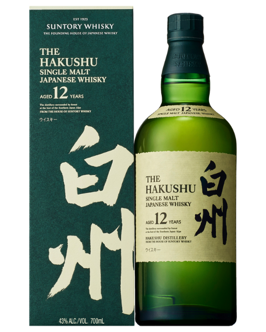 The Hakushu 12 Year Old Single Malt Japanese Whisky 700ml