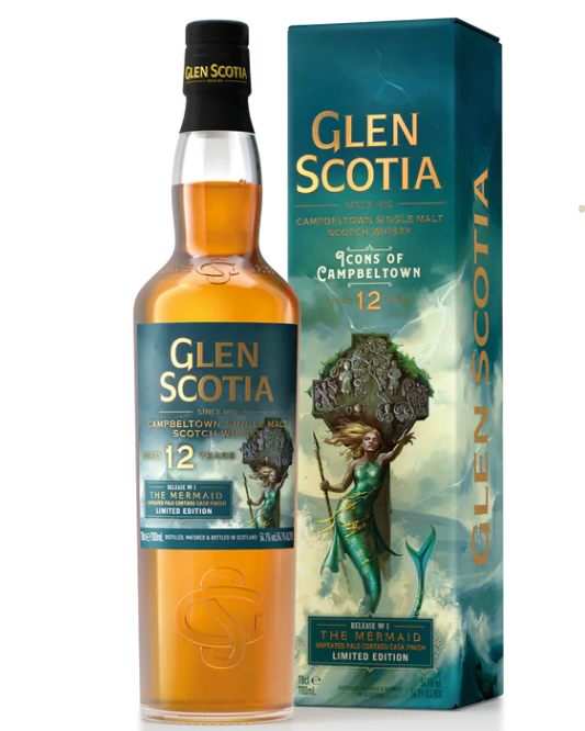 Glen Scotia Icons of Campbeltown Release No.1: The Mermaid 12 Year Old Single Malt Scotch Whisk 700ml