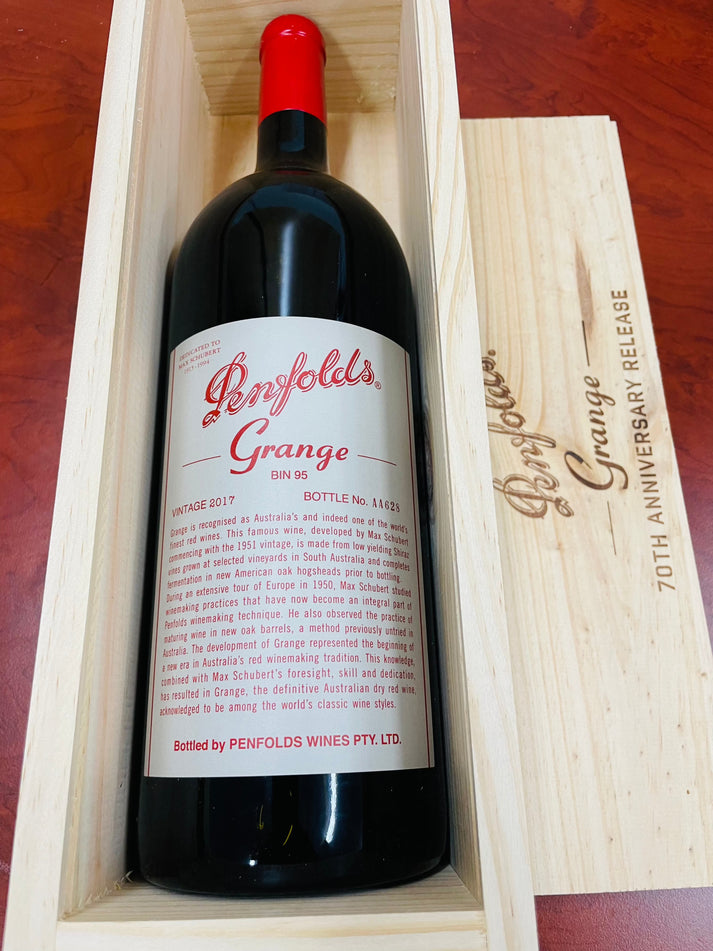 2017 Penfolds Bin 95 Grange Shiraz 750ml Wooden Box