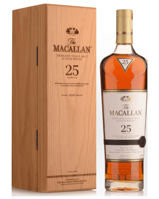 The Macallan 25 Year Old Sherry Oak Highland Single Malt Scotch Whisky 700ml